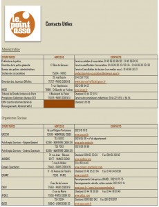 Contact Adresses Utiles Contact Adresses Utiles